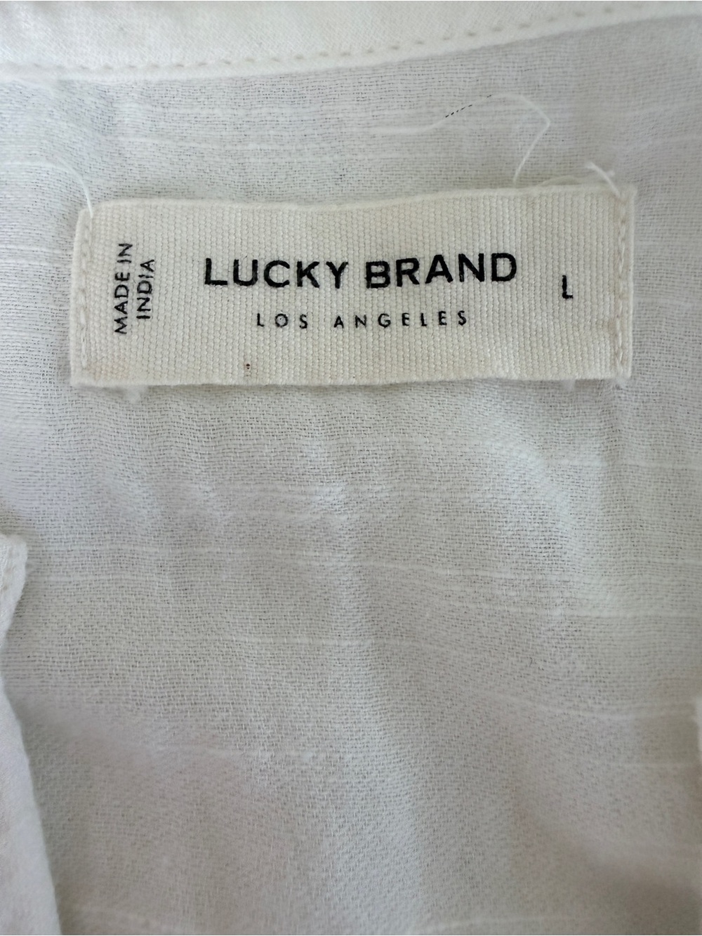 Lucky Brand Cream Boho top - Picture 3 of 8
